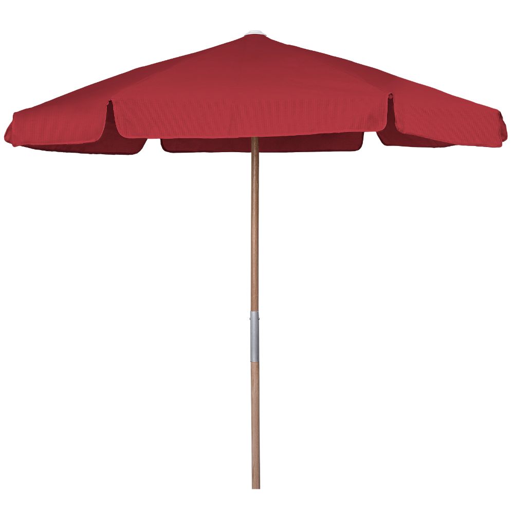 Fiberbuilt Umbrellas & Cushions 7BPU-6R-WDO-TX-Red 7.5